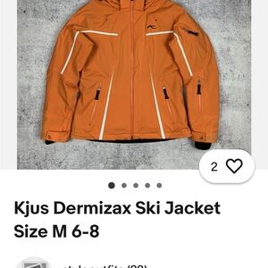 Kjus Orange Dermizax Ski Jacket
Size S